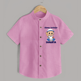Chinna Cricketer SHIRT - BABY PINK - 0 - 6 Months Old (Chest 23")