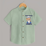 Chinna Cricketer SHIRT - MINT GREEN - 0 - 6 Months Old (Chest 23")