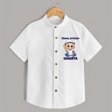 Chinna Cricketer SHIRT - WHITE - 0 - 6 Months Old (Chest 23")
