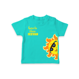 Born to Shine – Personalised Kids T-Shirt - TEAL - 0-5 Months Old (Chest 17")