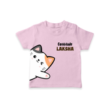 Cattitude – Personalised Kids T-Shirt - BABY PINK - 0-5 Months Old (Chest 17")