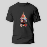 Divine Journey of Koniamman - Koniamman Themed Tshirt For Adults - BLACK - S (Chest 19")