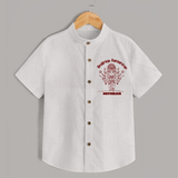 Arulmigu Koniamman - Customized Shirt For Kids With Name - WHITE - 0 - 6 Months Old (Chest 23")