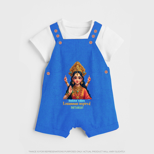 Divine Journey of Koniamman - Customized Dungaree Set For Kids With Name