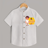 Koniamman Therottam, A Festival of Faith - Customized Shirt For Kids With Name - WHITE - 0 - 6 Months Old (Chest 23")