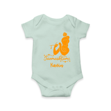 Janmashtami - Customised Romper for kids - MINT GREEN - 0 - 3 Months Old (Chest 16")