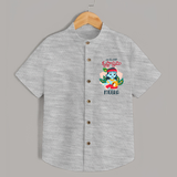 Naa Modati Krishnashtami Shirt | Custom Shirt for Your Baby's First Krishnashtami - GREY - 0 - 6 Months Old (Chest 23")