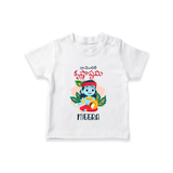 Naa Modati Krishnashtami T-shirt | Custom T-shirt for Your Baby's First Krishnashtami - WHITE - 0-5 Months Old (Chest 17")