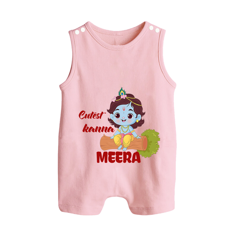 Cutest Kanna Romper Suit | Custom Baby Romper Suit for Your Little Kanna - BABY PINK - 0 - 5 Months Old (Chest 18")