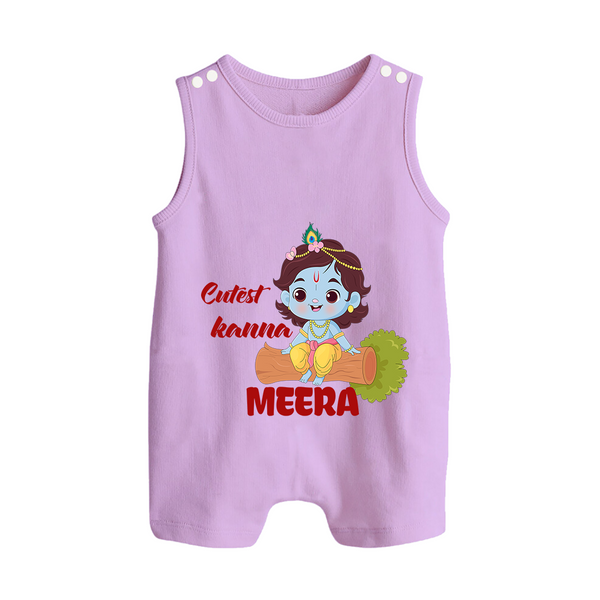 Cutest Kanna Romper Suit | Custom Baby Romper Suit for Your Little Kanna - LILAC - 0 - 5 Months Old (Chest 18")
