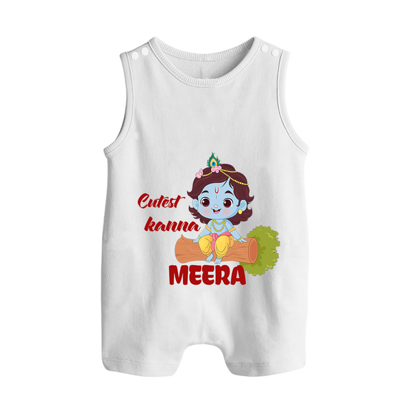 Cutest Kanna Romper Suit | Custom Baby Romper Suit for Your Little Kanna - WHITE - 0 - 5 Months Old (Chest 18")