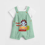 Cutest Kanna Dungaree Set | Custom Baby Dungaree Set for Your Little Kanna - MINT GREEN - 0 - 5 Months Old (Chest 18")