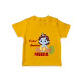Cutest Kanna TShirt | Custom Baby TShirt for Your Little Kanna - CHROME YELLOW - 0-5 Months Old (Chest 17")