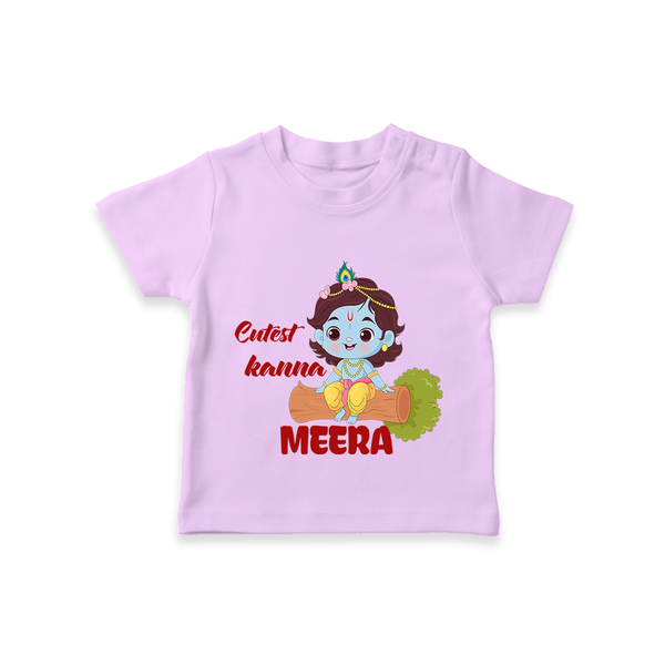 Cutest Kanna TShirt | Custom Baby TShirt for Your Little Kanna - LILAC - 0-5 Months Old (Chest 17")