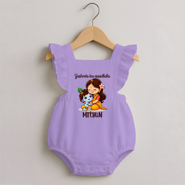 Yashoda Ka Nandlala Romper Frock | Custom Romper Frock for Krishna's Nandlala - LILAC - 0 - 3 Months Old (Chest 19")
