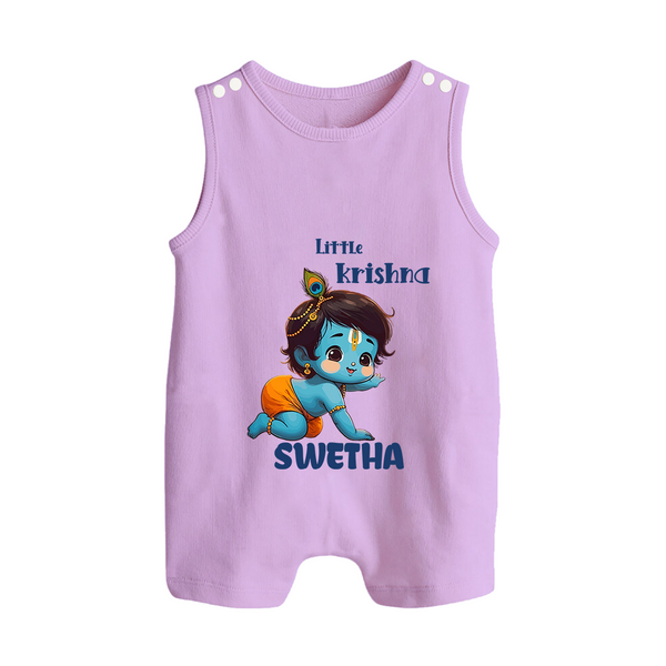 Little Krishna Romper Suit | Custom Baby Romper Suit for Your Little Krishna - LILAC - 0 - 5 Months Old (Chest 18")