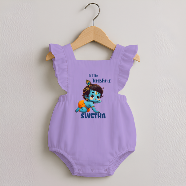 Little Krishna Romper Frock | Custom Baby Romper Frock for Your Little Krishna - LILAC - 0 - 3 Months Old (Chest 19")