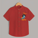 Little Krishna Shirt | Custom Baby Shirt for Your Little Krishna - RED - 0 - 6 Months Old (Chest 23")