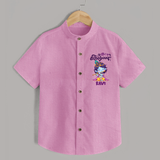 Kutty Krishna Shirt | Personalized  Shirt for Krishna Jayanthi - BABY PINK - 0 - 6 Months Old (Chest 23")