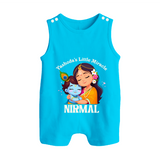 Yashoda's Little Miracle Romper Suit | Personalized Baby Romper Suit for Krishna's Miraculous Child - SKY BLUE - 0 - 5 Months Old (Chest 18")