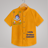 Little Krishna Shirt | Custom Baby Shirt for Krishna's Beloved - CHROME YELLOW - 0 - 6 Months Old (Chest 23")