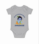 My First Krishna Janmashtami Little Kanha Print Romper