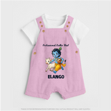 Professional Makhan Chor Krishna Print Dungaree - BABY PINK - 0 - 5 Months Old (Chest 18")