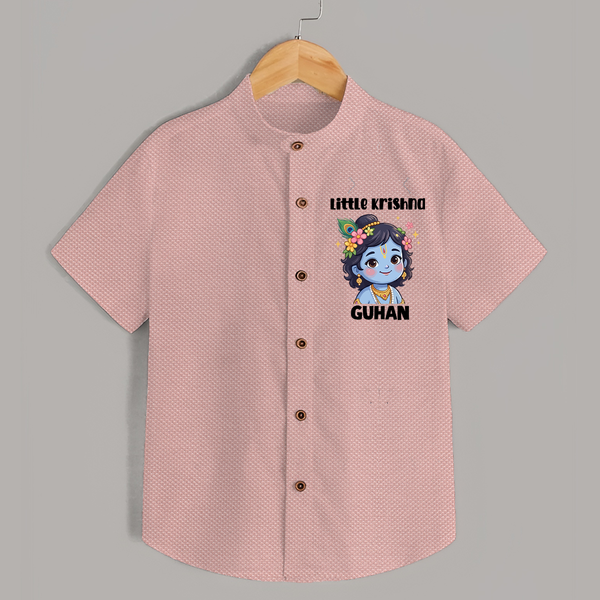Little Krishna Floral Crown Print Shirt