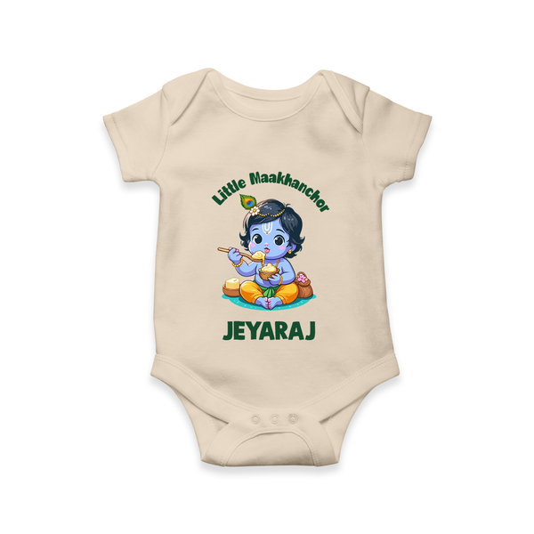 Little Maakhan Chor Butter Delight Print Romper - IVORY - New Born (Chest 14")