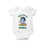 Little Maakhan Chor Butter Delight Print Romper - WHITE - New Born (Chest 14")