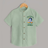 Little Maakhan Chor Butter Delight Print Shirt - MINT GREEN - 0 - 6 Months Old (Chest 23")