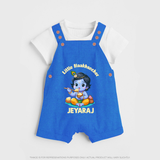 Little Maakhan Chor Butter Delight Print Dungaree - COBALT BLUE - 0 - 5 Months Old (Chest 18")