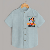 Yashoda Krishna Motherly Love Print Shirt - ARCTIC BLUE - 0 - 6 Months Old (Chest 23")