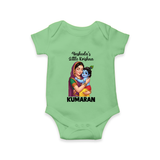 Yashoda’s Little Krishna Blessings Print Romper - GREEN - New Born (Chest 14")