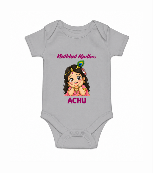 Little Radha Krishna Divine Charm Print Romper