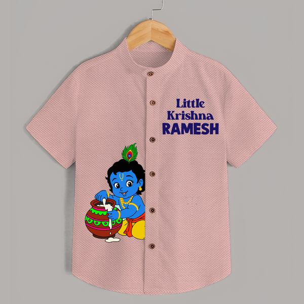 Little Krishna Makhan Pot Mischief Printed Shirt