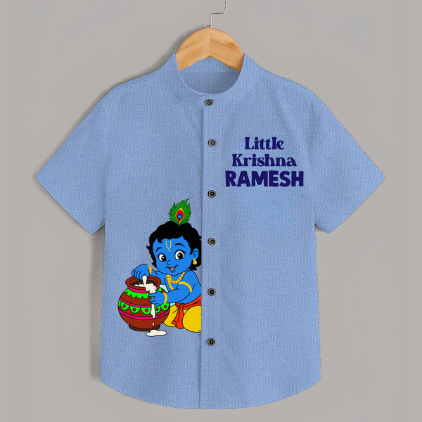 Little Krishna Makhan Pot Mischief Printed Shirt