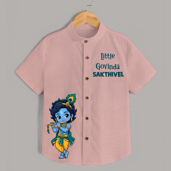 Little Krishna Butter Delight Illustration Printed Shirt