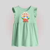 My Little Krishna's First Krishnashtami Baby Frock | Custom Baby Outfit for Krishna's Day - MINT GREEN - 0 - 3 Months Old (Chest 17")