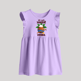 Meri Pehli Janmashtami Baby Frock | Personalized Outfit for Your Baby's First Janmashtami Celebration - LILAC - 0 - 3 Months Old (Chest 17")