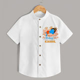 Haathi Ghoda Paalki Jai Kanhaiya Laal Ki Shirt | Custom Baby Shirt for Krishna Celebrations - WHITE - 0 - 6 Months Old (Chest 23")
