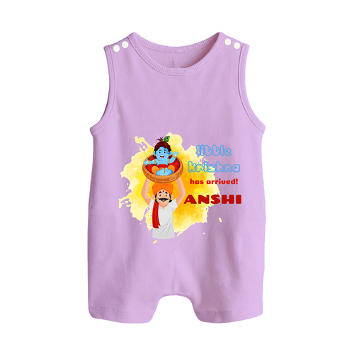 Little Krishna Has Arrived Romper Suit | Personalized Baby Romper Suit for Krishna Devotees