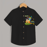 Mother's Mischievous Little Krishna Shirt | Custom Baby Shirt for Krishna's Little One - BLACK - 0 - 6 Months Old (Chest 23")