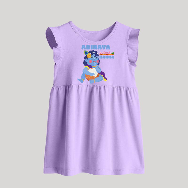Cutest Kanna Baby Frock | The Most Adorable Form of Baby Krishna - LILAC - 0 - 3 Months Old (Chest 17")