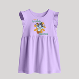 Little Krishna Baby Frock | Personalized Baby Frock for Krishna Devotees - LILAC - 0 - 3 Months Old (Chest 17")