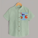 I Love Krishna Shirt | Custom Baby Shirt for Krishna Fans - MINT GREEN - 0 - 6 Months Old (Chest 23")