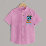 Butter Lover Shirt | Personalized Baby Shirt for Krishna Celebrations - BABY PINK - 0 - 6 Months Old (Chest 23")