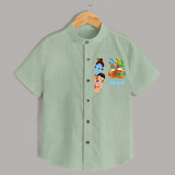 Butter Thief Shirt | Personalized Baby Shirt for Krishna Fans - MINT GREEN - 0 - 6 Months Old (Chest 23")