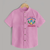 En Muthal Krishna Jayanthi Shirt | Personalized Baby Outfit for Krishna Jayanthi - BABY PINK - 0 - 6 Months Old (Chest 23")