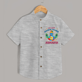 En Muthal Krishna Jayanthi Shirt | Personalized Baby Outfit for Krishna Jayanthi - GREY - 0 - 6 Months Old (Chest 23")